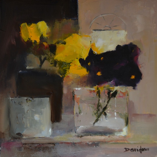 BLACK PANSIES<br>oil : 10