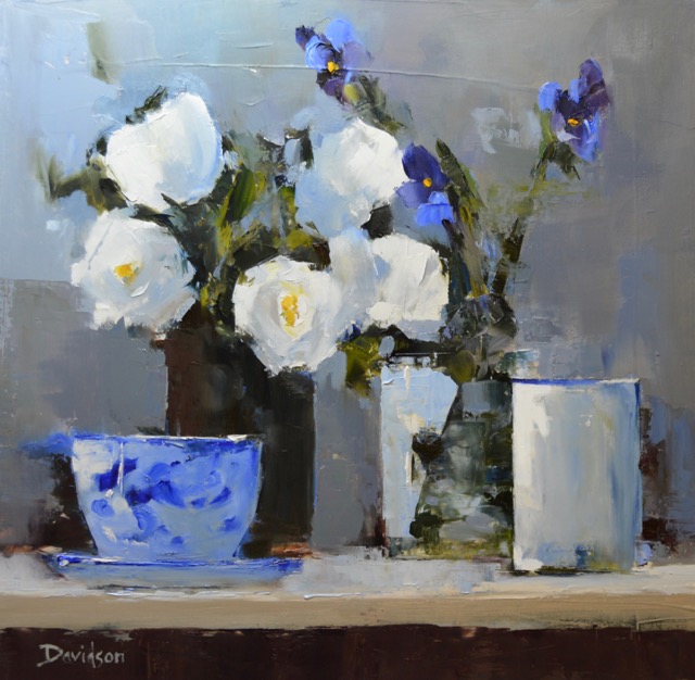 Irises & China Blue<br>oil : 16