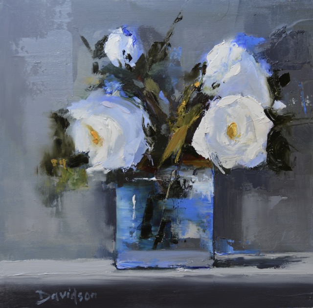 ROSES IN A GLASS JAR <br>oil : 10
