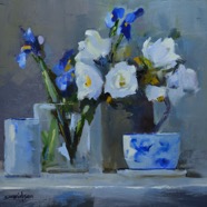 1146 STILL LIFE - ROSES & IRISES 16