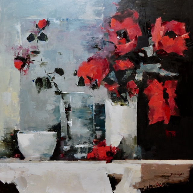POPPIES & RED ROSE 24
